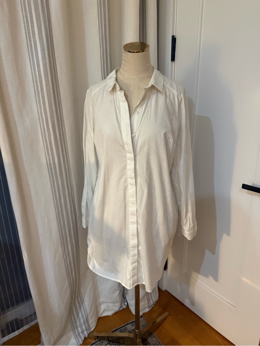 ASOS White Button-Down Shirtdress